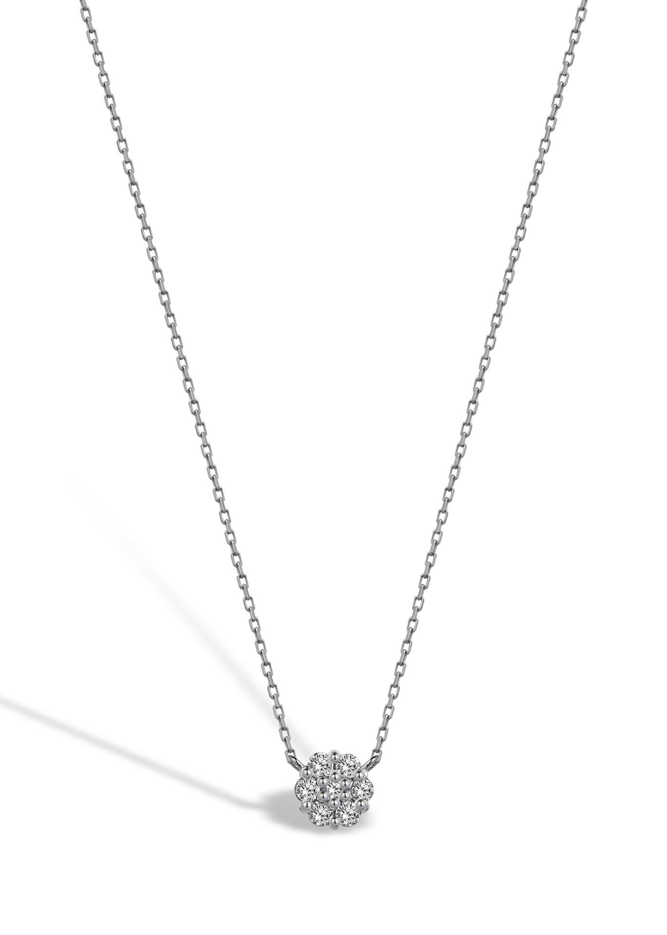 0.13 Karat Pırlanta Coronet Kolye